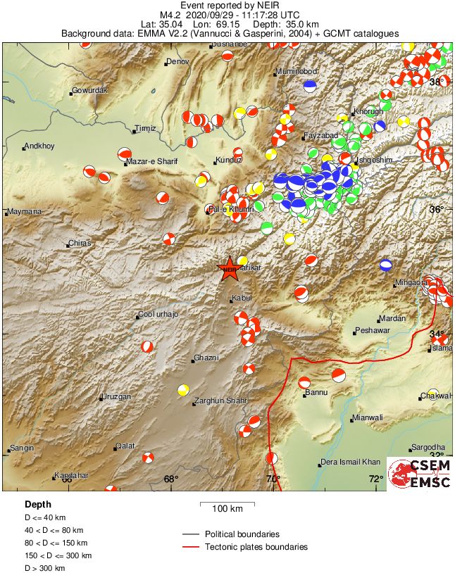 Regional moment Tensor