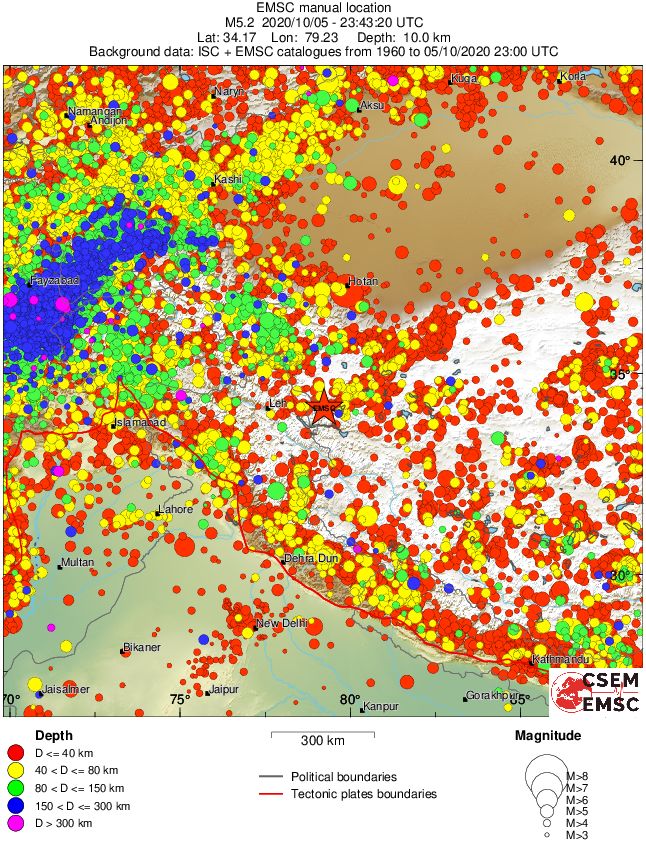 wide historical seismicity