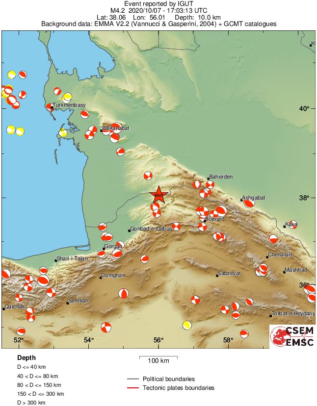 Regional moment Tensor
