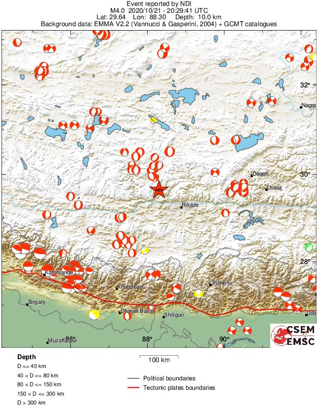 Regional moment Tensor