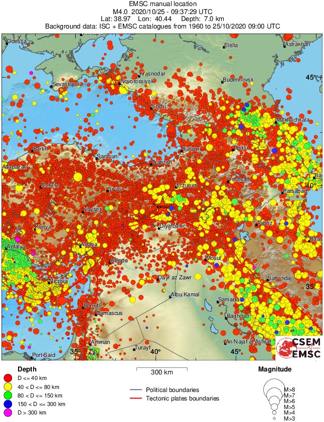 wide historical seismicity