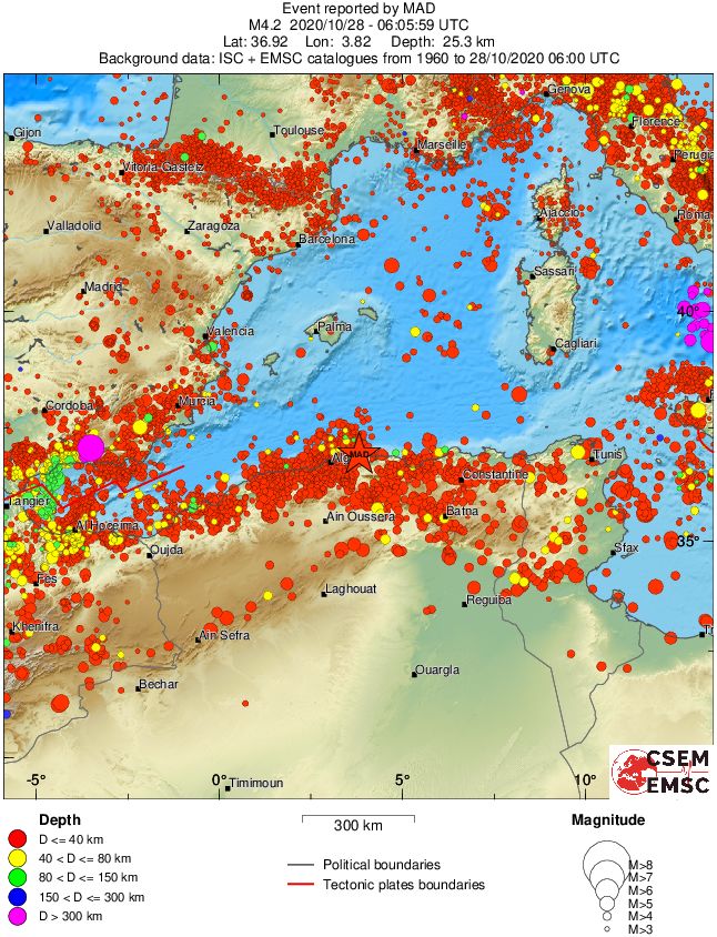 wide historical seismicity