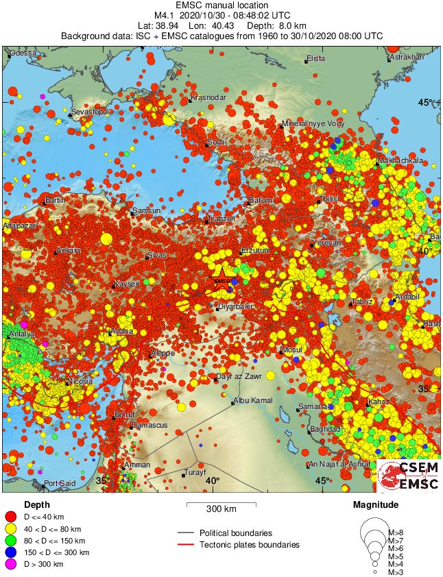 wide historical seismicity
