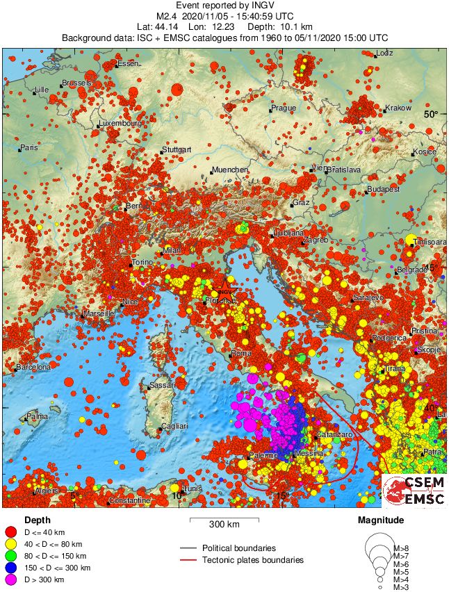wide historical seismicity