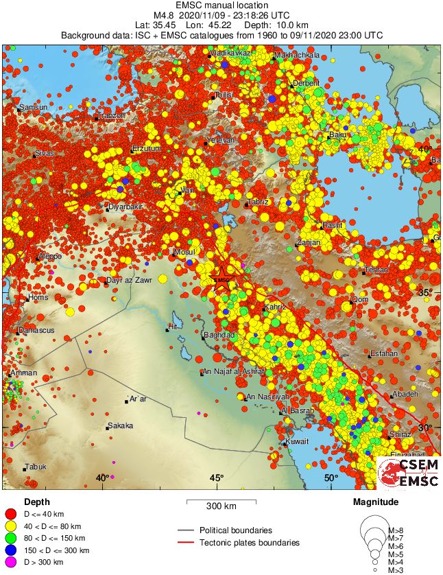 wide historical seismicity