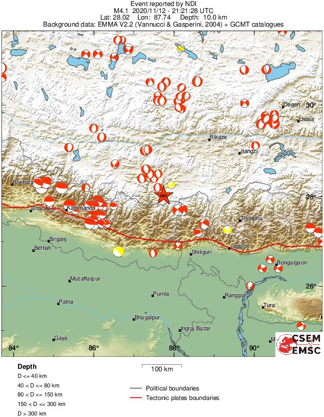 Regional moment Tensor