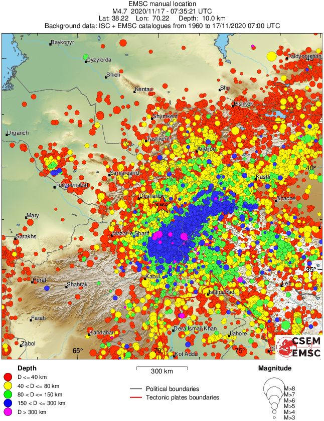 wide historical seismicity