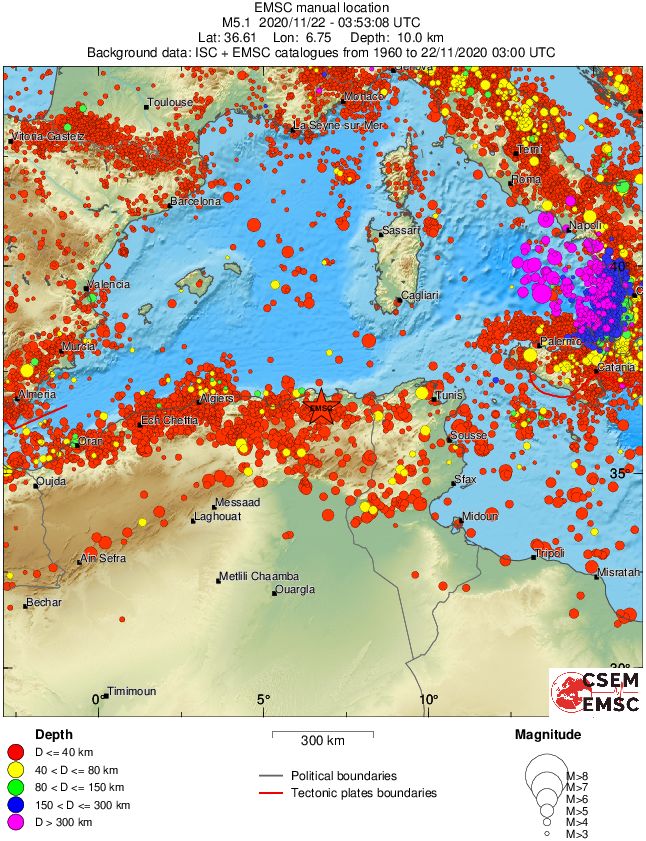 wide historical seismicity