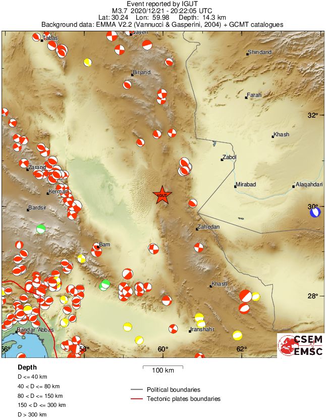 Regional moment Tensor