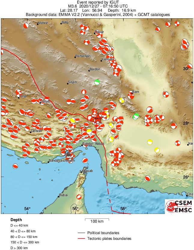 Regional moment Tensor