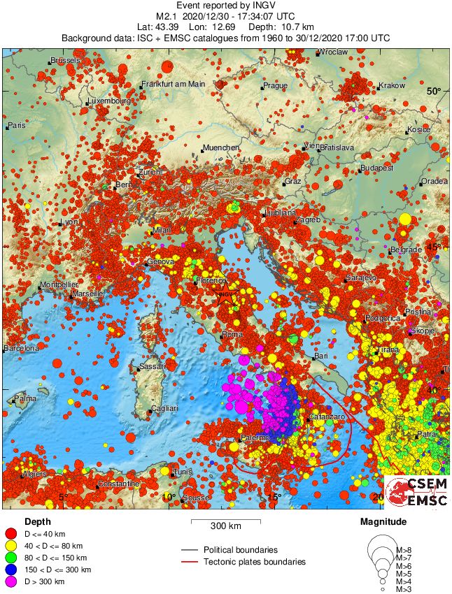 wide historical seismicity