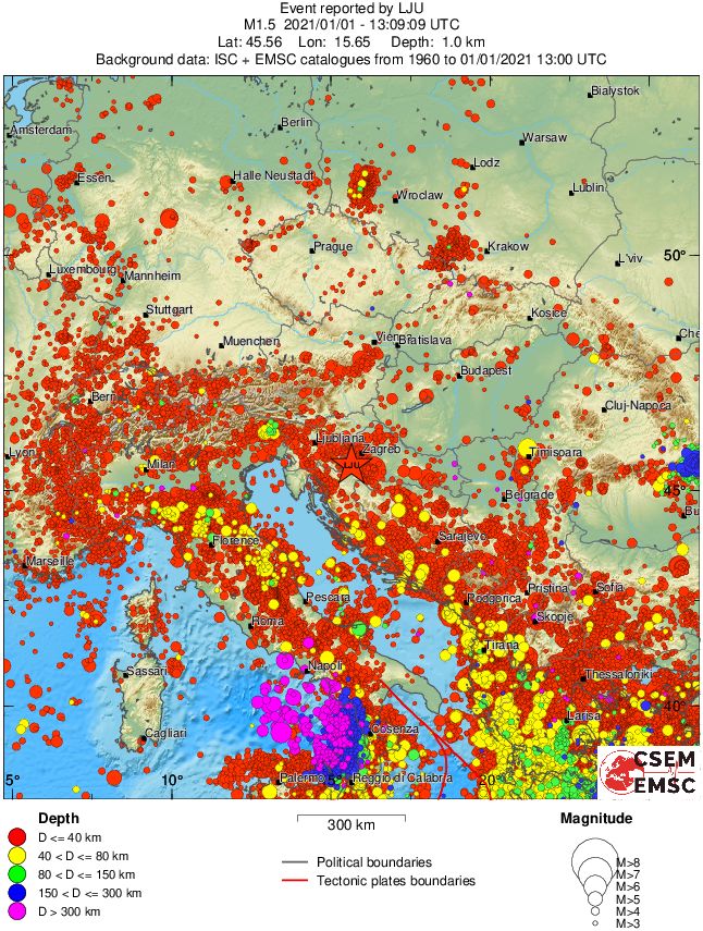 wide historical seismicity