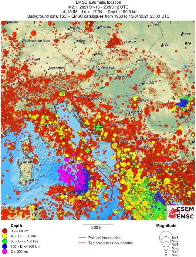 wide historical seismicity