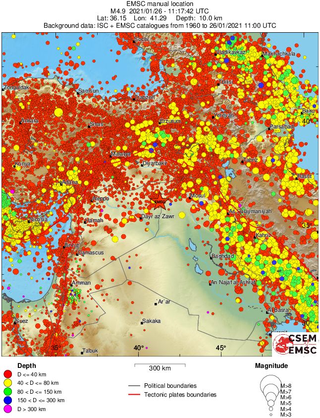 wide historical seismicity