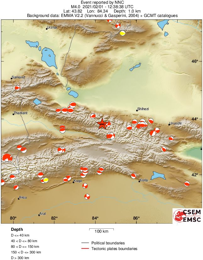 Regional moment Tensor