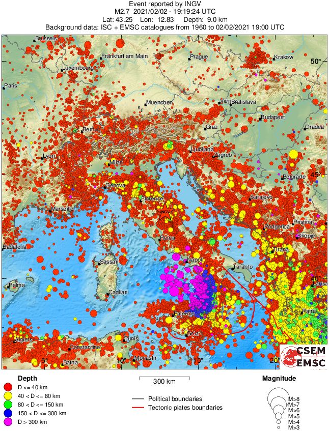 wide historical seismicity