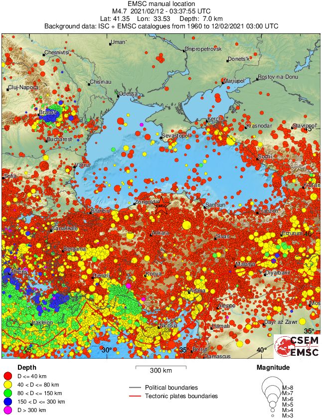 wide historical seismicity