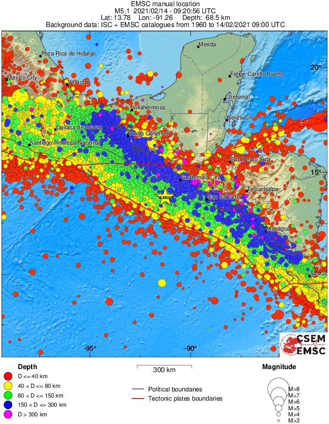 wide historical seismicity