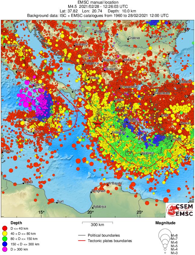 wide historical seismicity