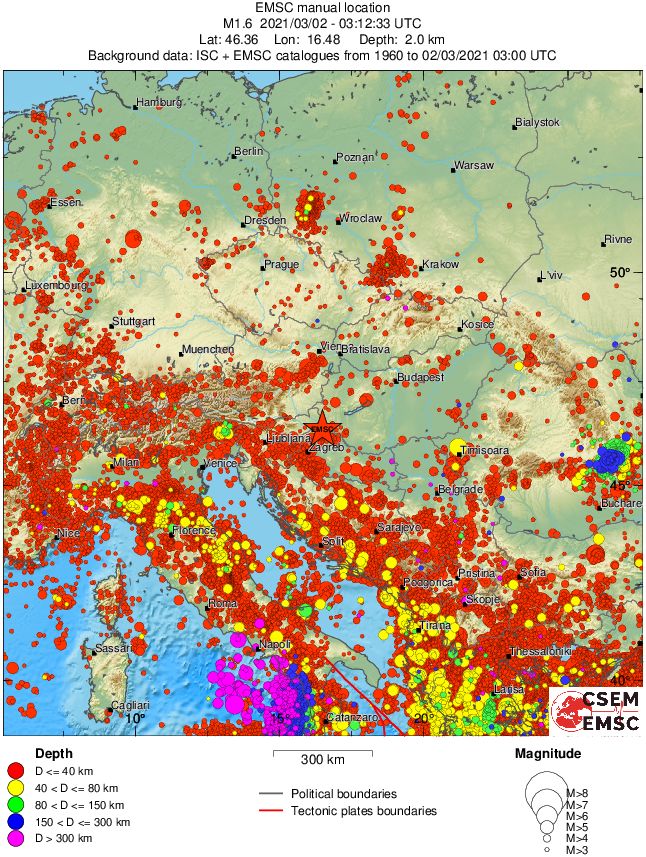 wide historical seismicity