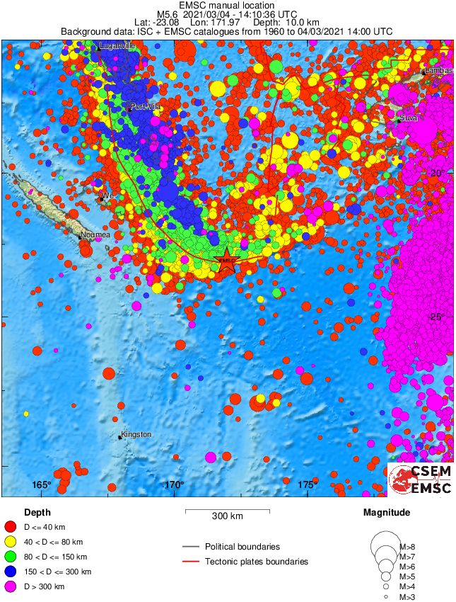 wide historical seismicity