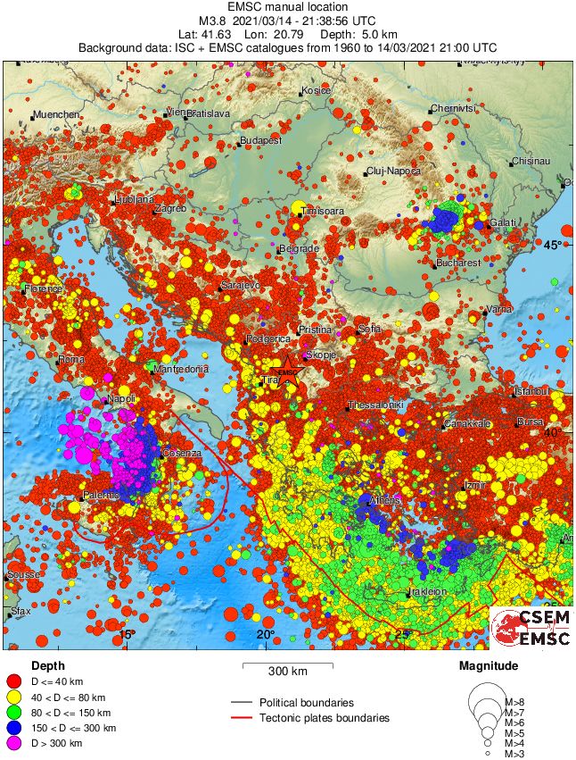 wide historical seismicity