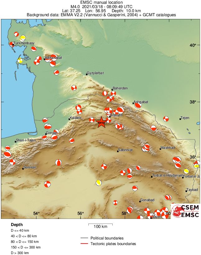 Regional moment Tensor