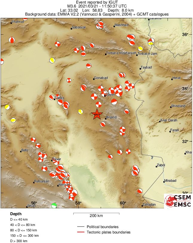 Regional moment Tensor