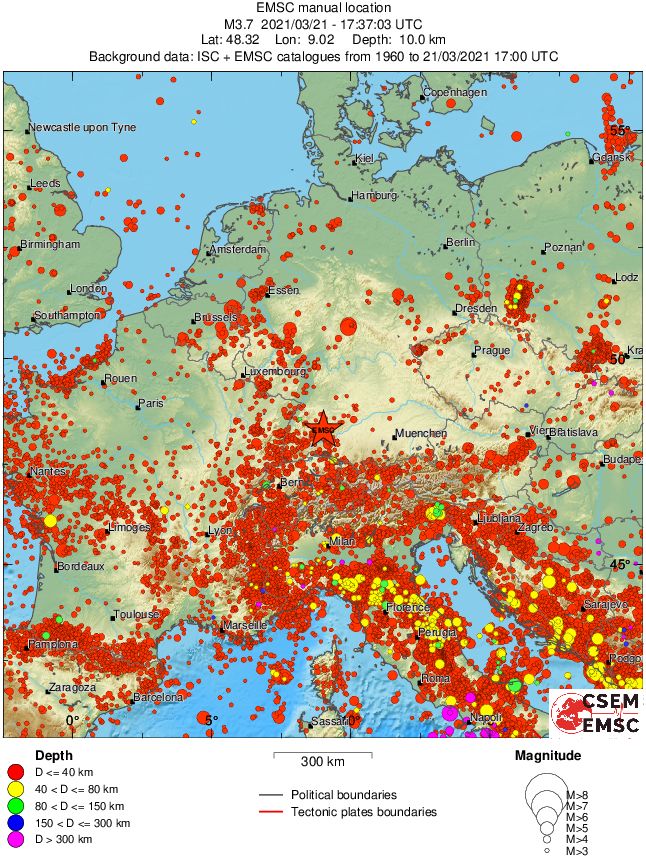 wide historical seismicity