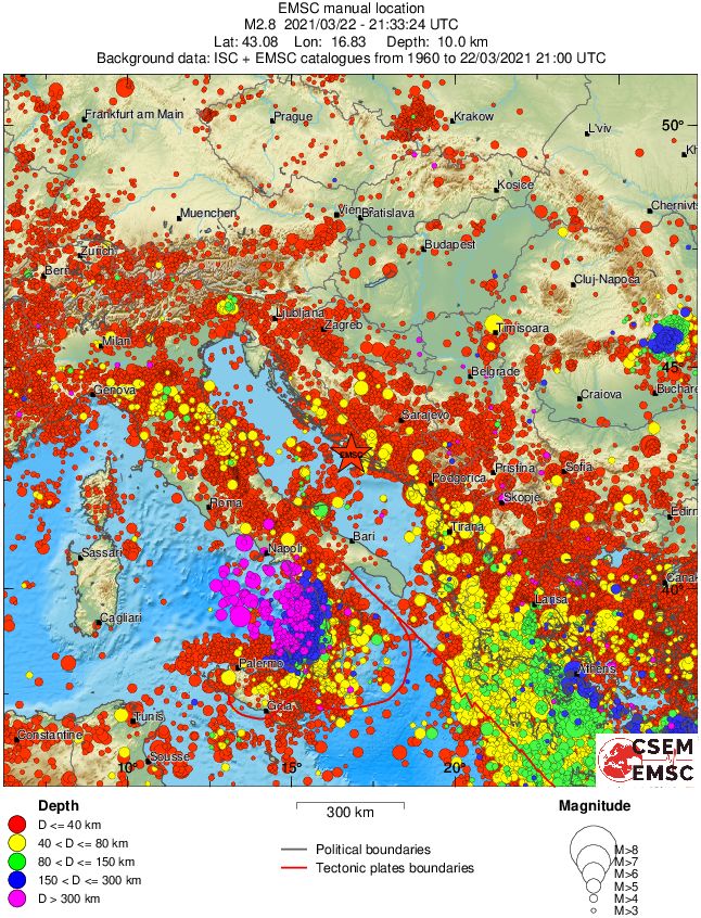 wide historical seismicity