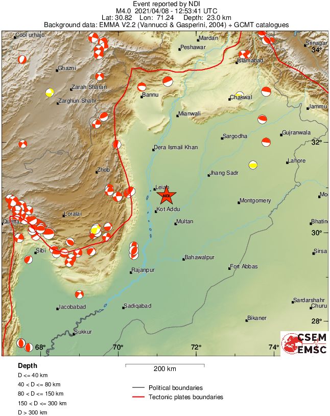 Regional moment Tensor