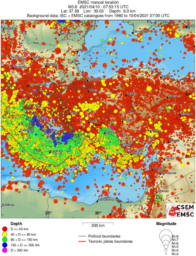 wide historical seismicity