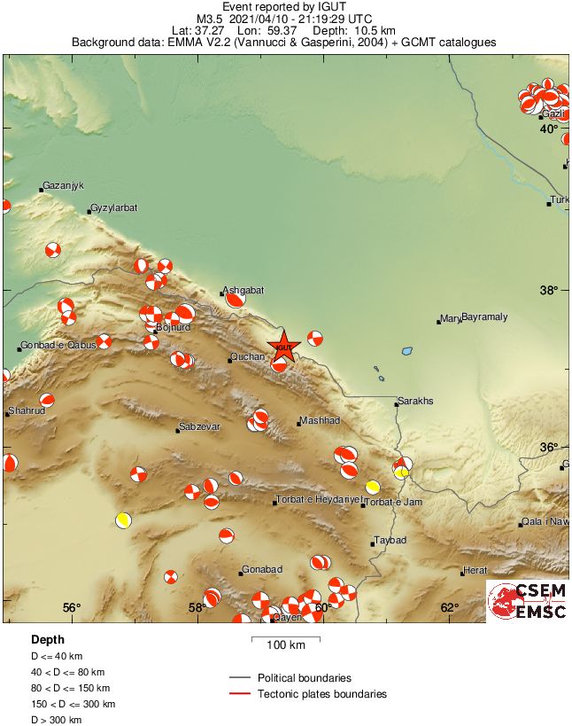 Regional moment Tensor
