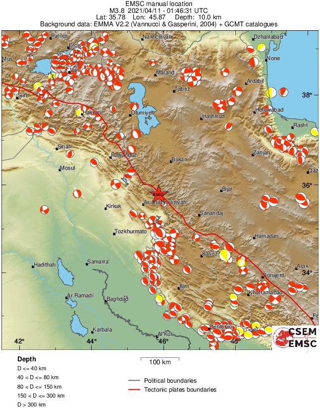 Regional moment Tensor