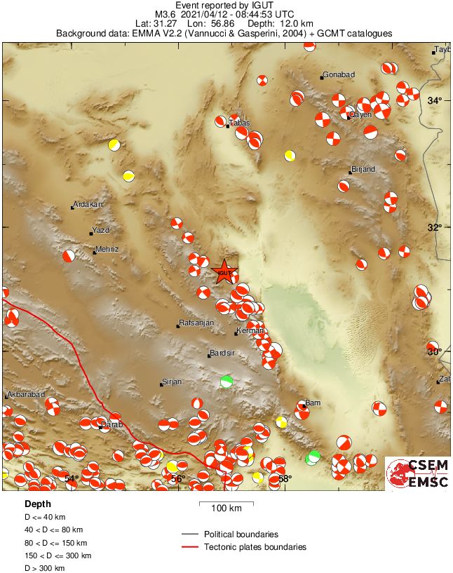 Regional moment Tensor