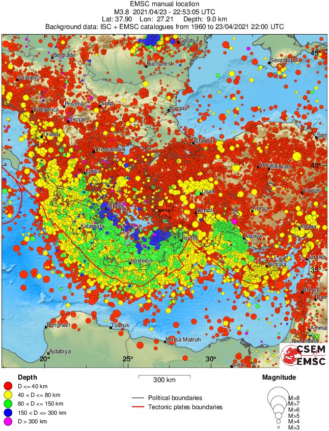 wide historical seismicity