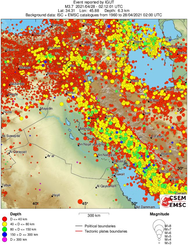 wide historical seismicity