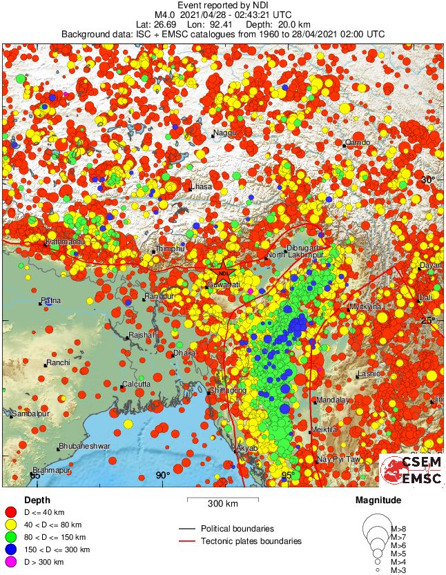 wide historical seismicity