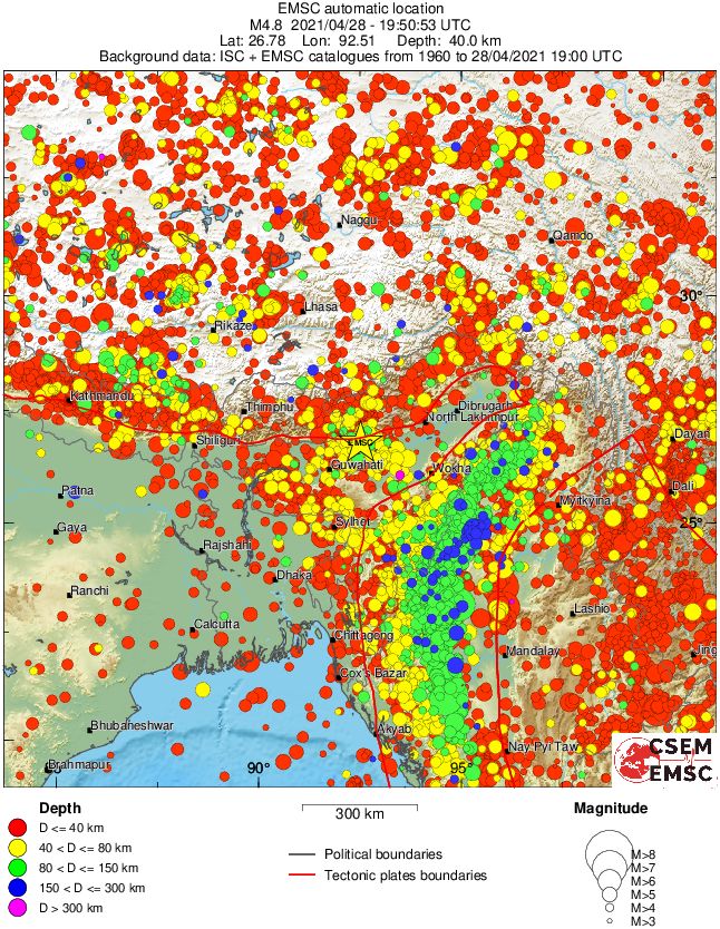wide historical seismicity