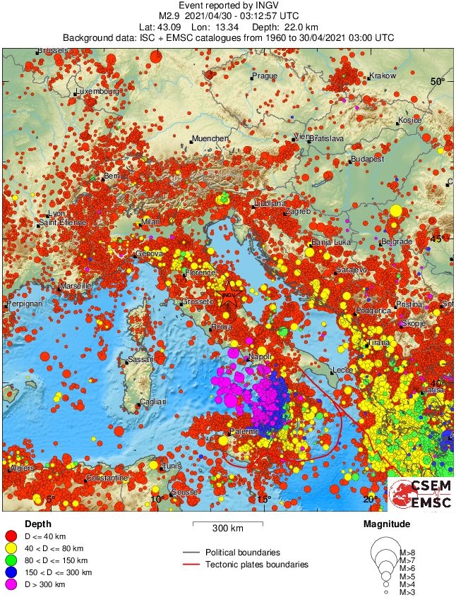 wide historical seismicity