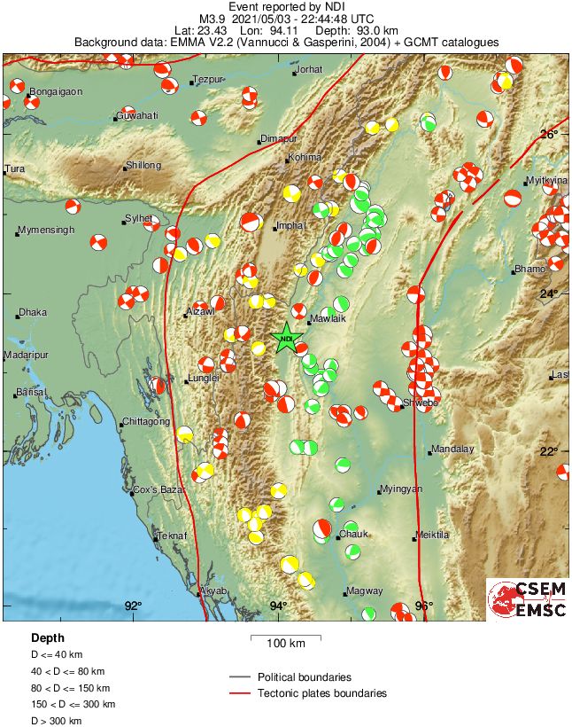 Regional moment Tensor