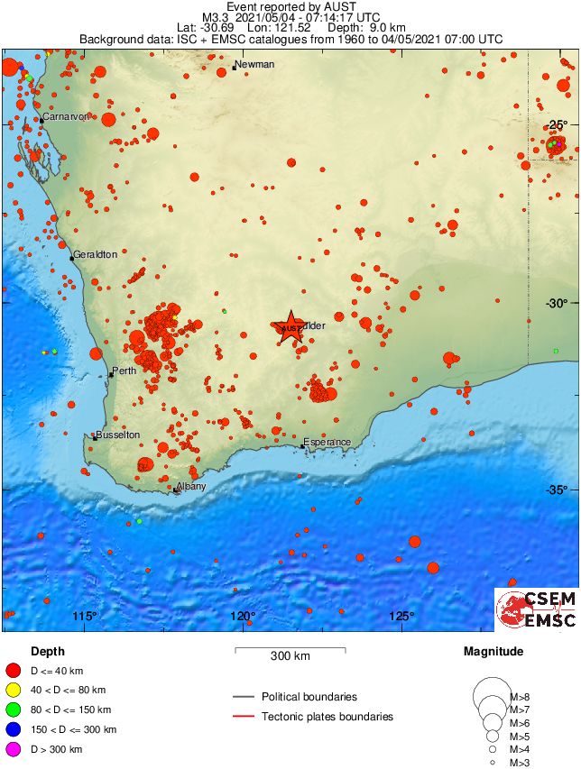 wide historical seismicity