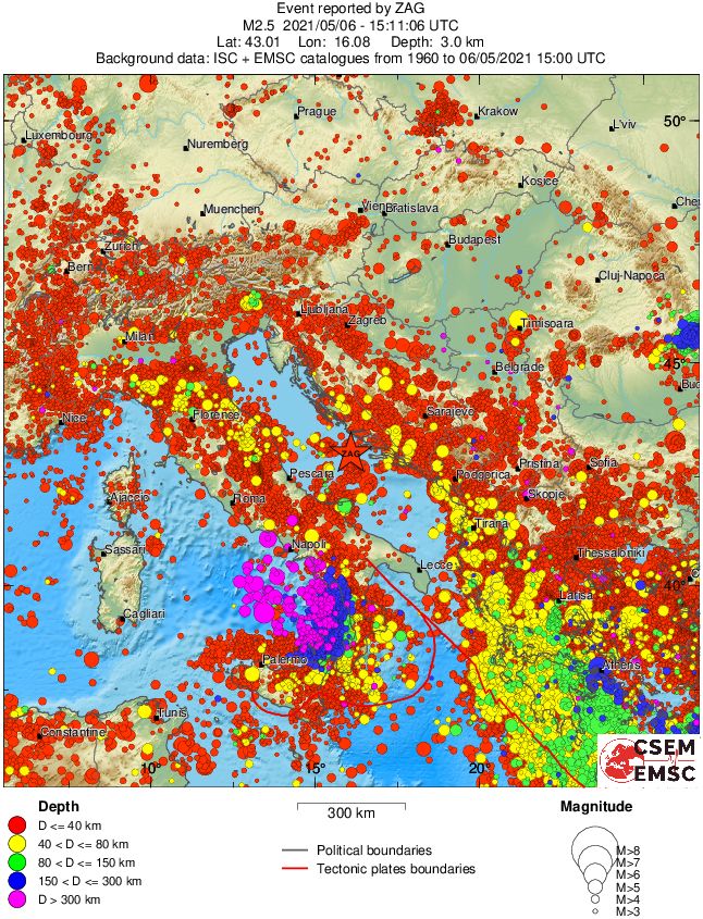 wide historical seismicity