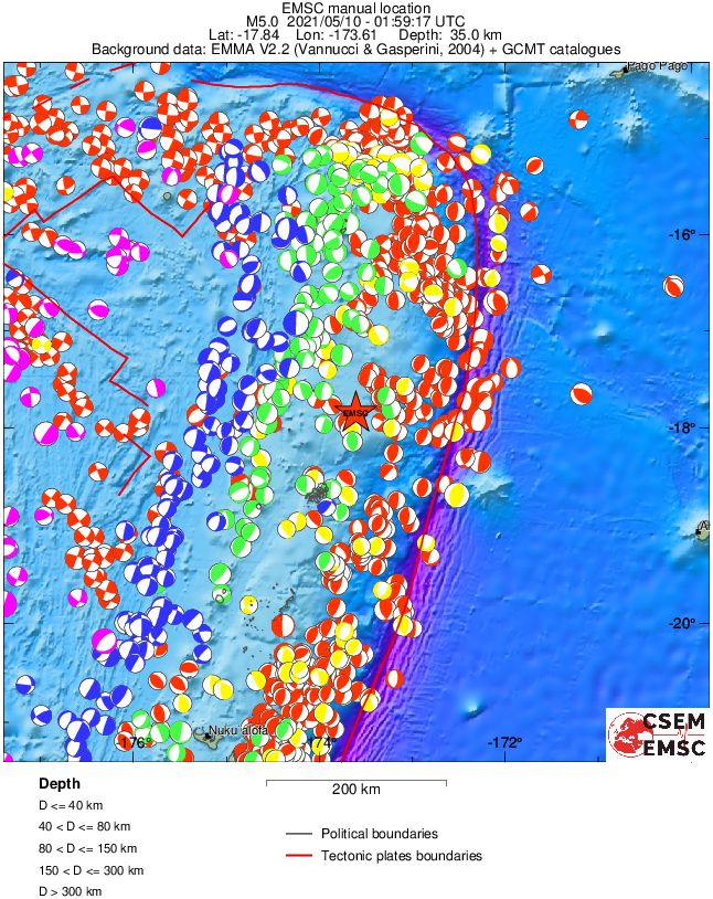 Regional moment Tensor