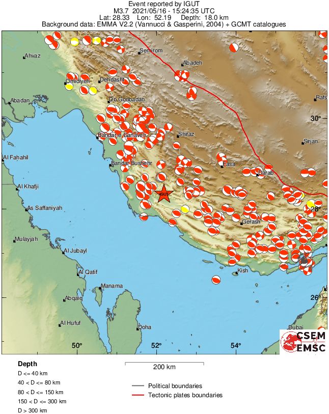 Regional moment Tensor