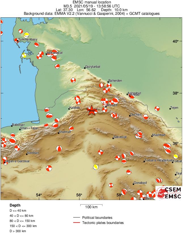 Regional moment Tensor