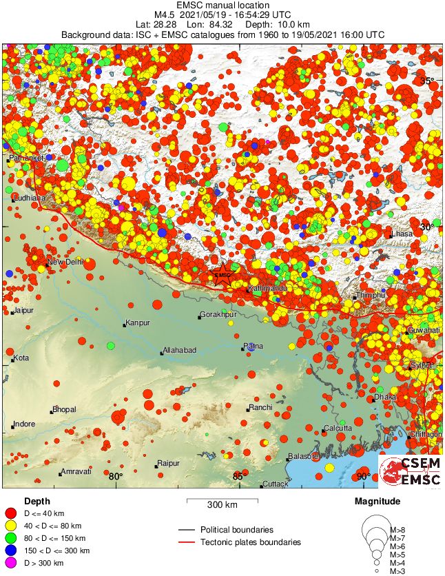 wide historical seismicity