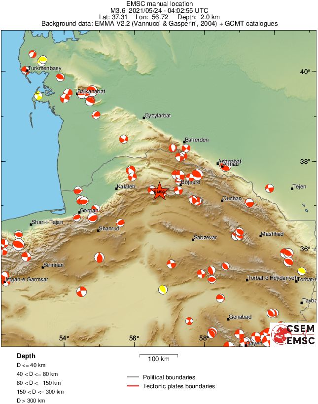 Regional moment Tensor