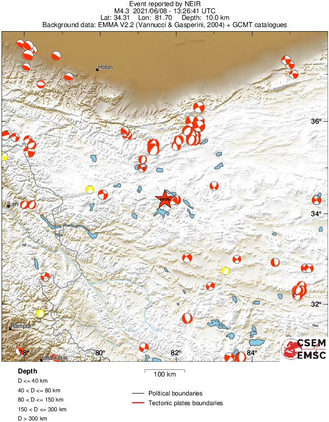 Regional moment Tensor