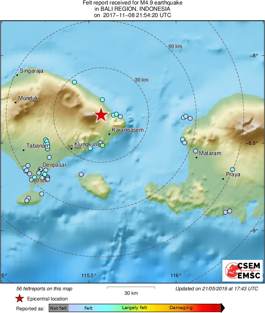 2022 11 08 Mw 4 9 BALI  REGION  INDONESIA